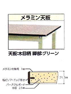 メラミン天板21.5mm厚タイプ